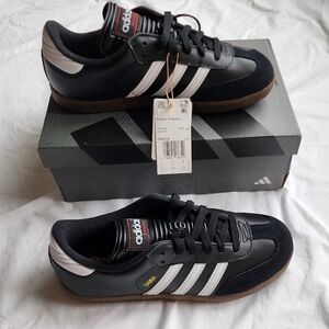 Mens Adidas Samba Classic J - Black & White
